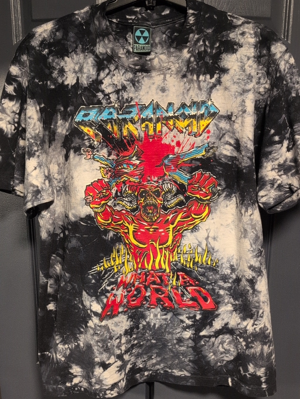 Paranoid Tie-Dye Graphic Tee